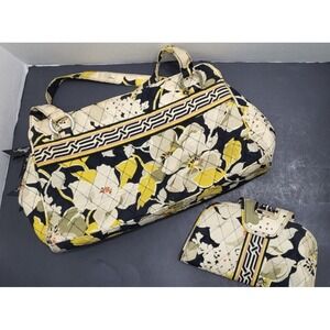 VERA BRADLEY CASSIDY Purse Shoulder Bag Handbag & Wallet Dogwood Floral Yellow
